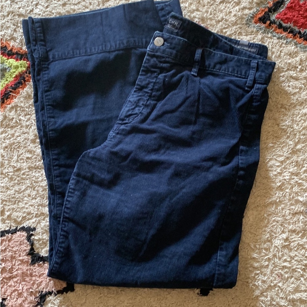 Navy Cropped Citizen of Humanity Cords.